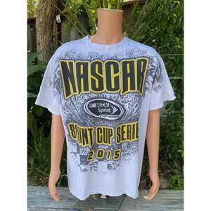 NASCAR White Double Sided 2015 Sprint Cup Series Shirt Men's 2XL